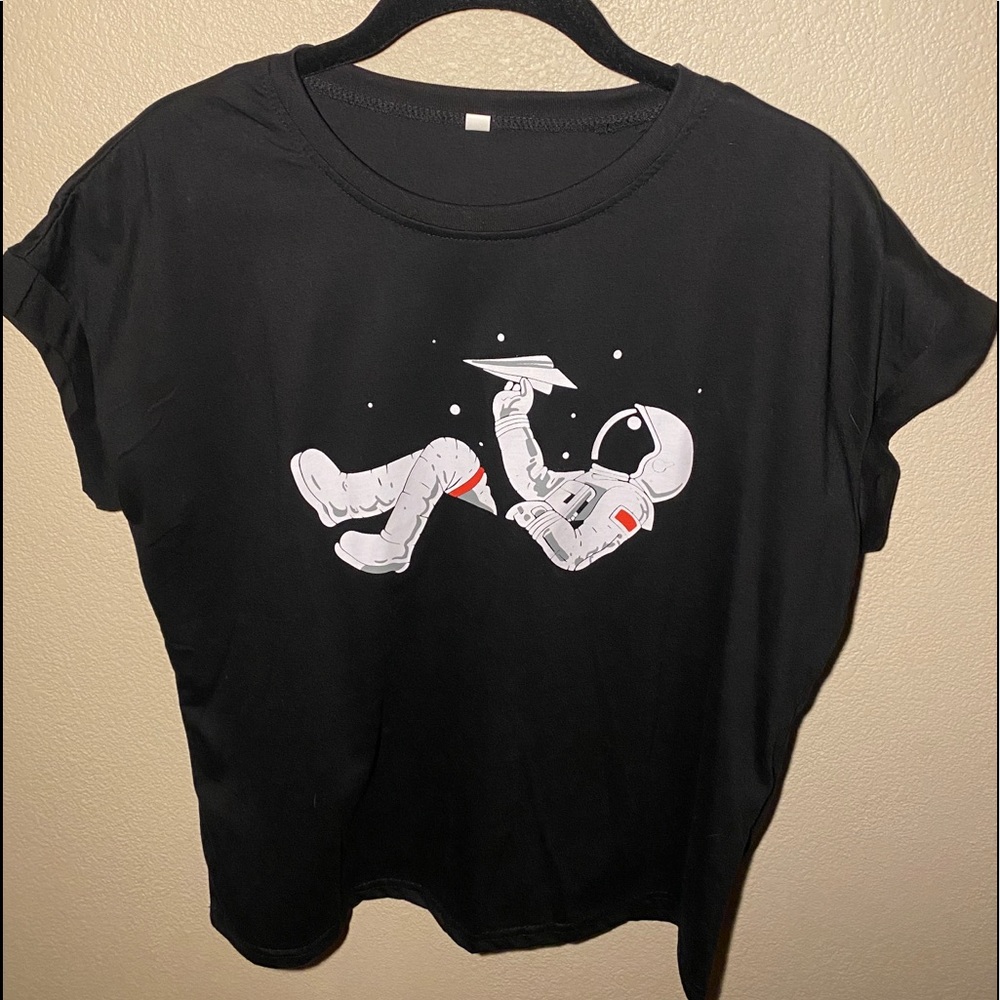 Astronaut Graphic Tee/ Crop Top